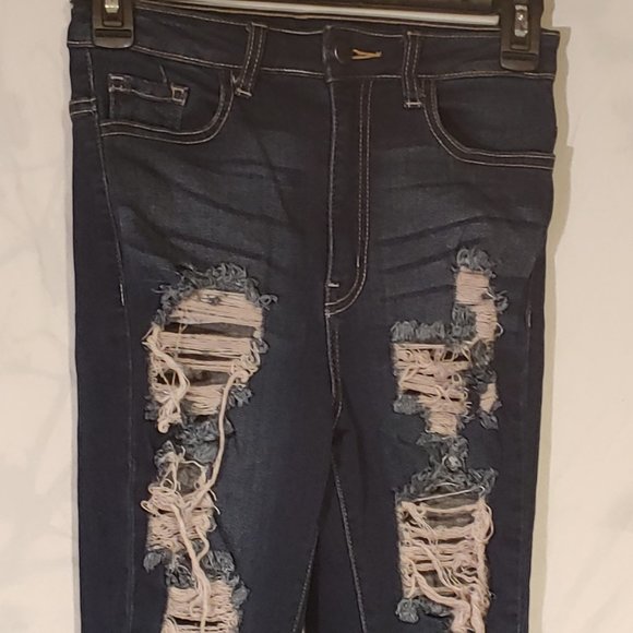 Fashion Nova Distressed Jeans - Picture 2 of 5